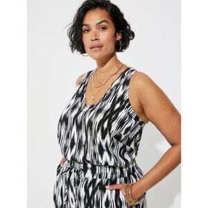 Torrid Challis Stitch Detail Tank